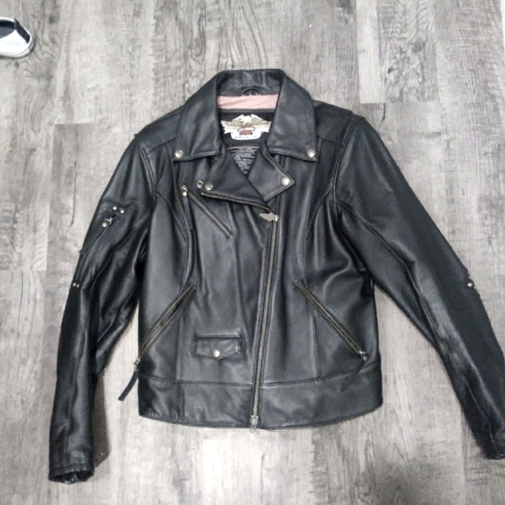 Ladies Leather Harley Davison Coat